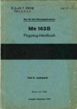 Me 163 B FlugzeugHandbuch.  Teli 3.  Leitwerk