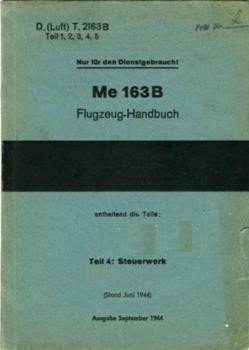 Me 163 B FlugzeugHandbuch.  Teli 4.  Steuerwerk