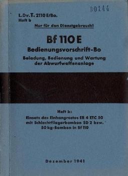 Bf 110 E Bedienungsvorschrift-Bo.  Heft 2 