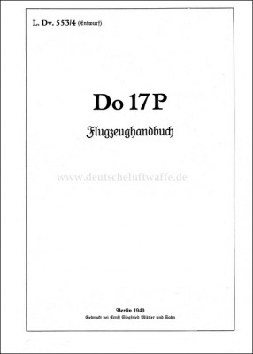 Do 17P Flugzeughandbuch