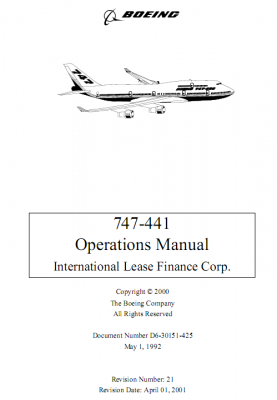 Boeing 747-400 Operations Manual