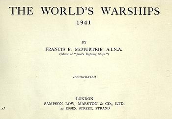 The World's Warships 1941 [Sampson Low, Marston & Co., Ltd.]