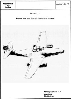 Messerschmitt Me 262 aus der Projektbaubeschreibung