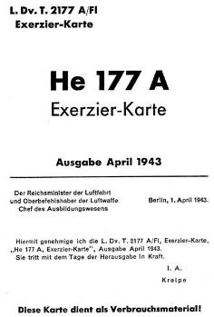He 177 A  Exerzier-Karte