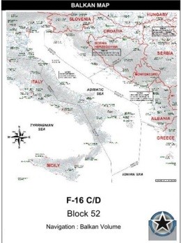 F-16 C/D.  Block 52.  Navigation : Balkan Volume