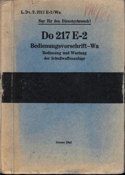 Do-217 E-2 Bedienungsvorschrift Wa 