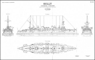 Чертежи кораблей французского флота - SULLY 1901