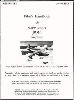 Pilot's Handbook for Navy Model JRM-1 Airplane 