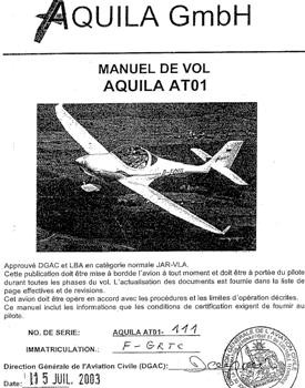 Manuel de Vol Aquila AT01