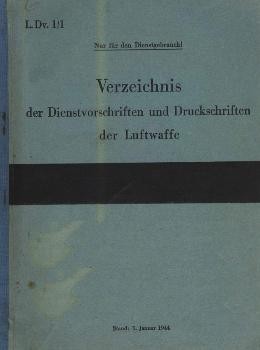 Verzeichnis der Dienstvorschriften und Druckschriften der Luftwaffe. Teil 2
