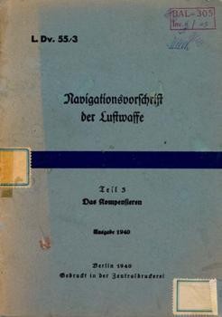 Navigationsvorschrift der Luftwaffe. Teil 3