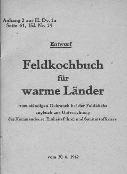 Feldkochbuch fuer warme Laender