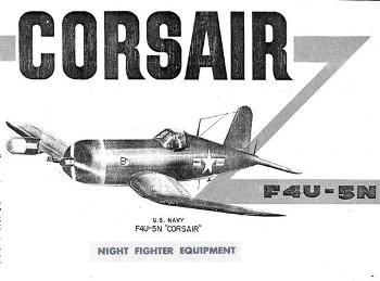 Corcair  F4U-5N Night Fighter Equipment