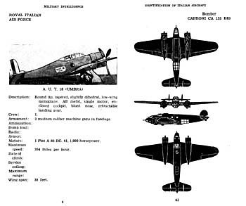 Identification of Italian Aircraft [FM 30-39]