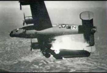 bomber shot down