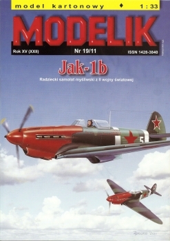 Modelik №19 2011 - Jak-1b.
