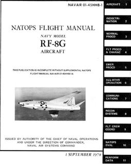 NATOPS Flight Manual Navy Model RF-8G Aircraft