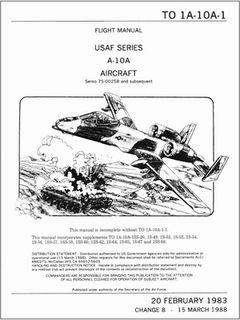 Flight Manual USAF Series A-10A Aircraft  (TO 1A-10A-1.)
