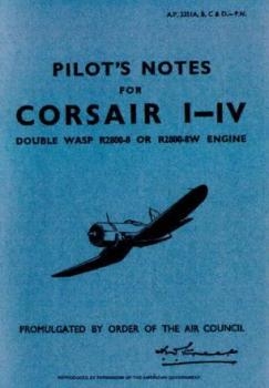 Pilot's Notes for Corsair I-IV Double Wash R2800-8 or R2800-8W Engine