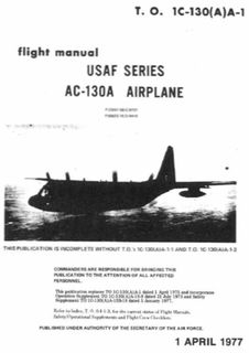 Flight Manual USAF Series AC-130A Airplane