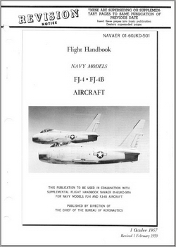 Navaer 01-60JKD-501 Flight Handbooks FJ-4 and FJ4-B