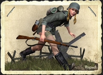 3D military girls - Designer Riguel