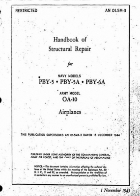 Handbook of Structural Repair PBY 5 - PBY-5A - PBY-6A 