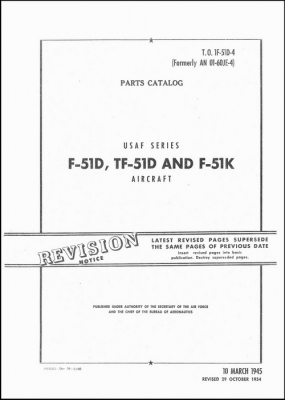 Parts Catalog F-51D, TF-51D and F-51K