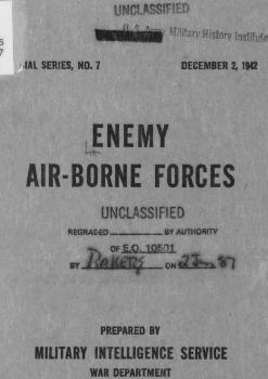 Enemy Air Borne Forces. Special Series No. 07