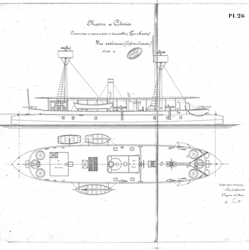 Чертежи кораблей французского флота - ARQUEBUSE 1884