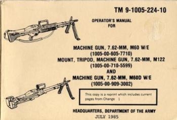 Operator's Manual For M60, M122, M60D