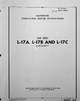 Handbook Structural Repair Instructions USAF Series L-17A, L-17D and L-17C Aircraft