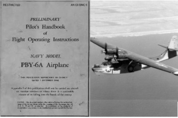 Preliminary Pilot's Handbook of Fly Operating Instructions NAVY Model PBY-6A Airplane