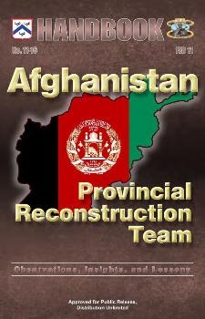 Afghanistan provincial reconstruction team: observations, insights, and lessons