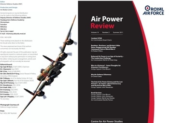 Air Power Review 2011-Summer  Volume 14 No 2  