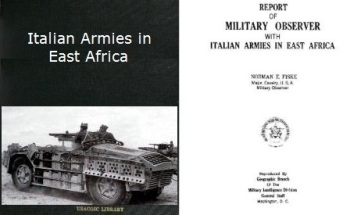 Report of military observer with Italian Armies in East Africa, report nos. 1-10. Part 2