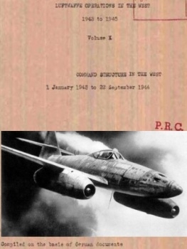 Luftwaffe Operations in the West  1943-1945. Volume 10