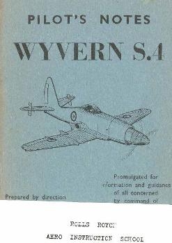 Pilot's Notes WYVERN S.4