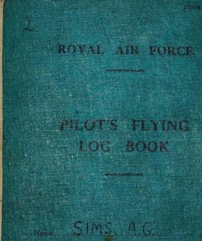 Royal Air Force. Pilot's Flying Log Book 