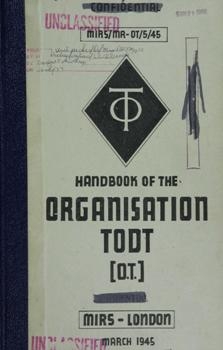 Handbook of the Organization TODT [O.T.] 