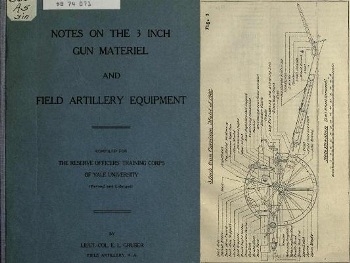 Notes on the 3 inch gun materiel and field artillery equipment