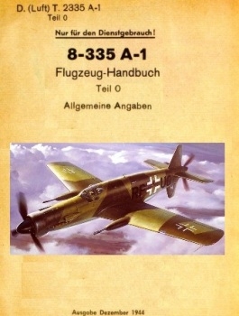 Do 335 A-1. Flugzeug Angaben