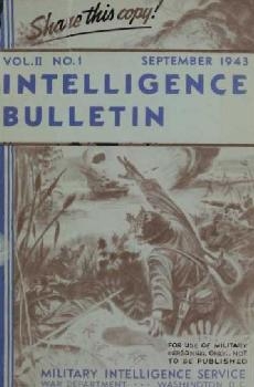 Intelligence Bulletin. Vol. II  No 1. 1943-09