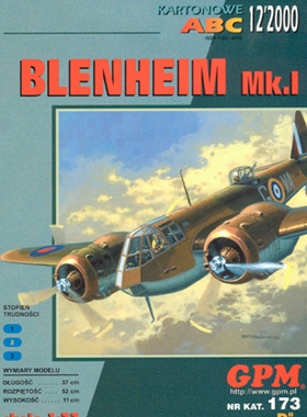 Бомбардировщик Bristol Blenheim Mk.I [GPM #173]