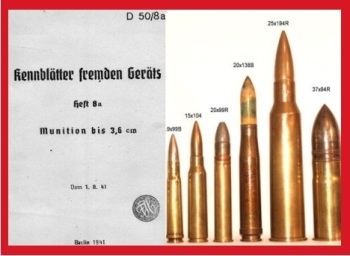 Kennbl&#228;tter Fremden Ger&#228;ts. Heft 8A Munition bis 3,6 cm  