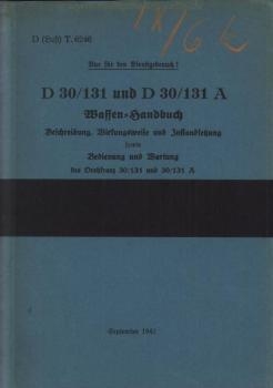 D 30/131 und D 30/313 A Waffen-Handbuch