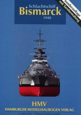 Schlachtschifft Bismarck 1940 (Sonderauflage mit Tarnbemalung) [HMV]