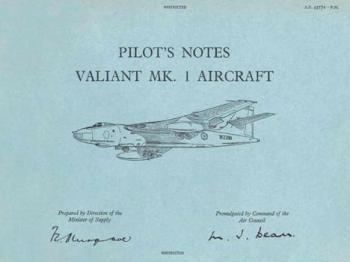 Pilot's Notes Valiant Mk. 1 Aircraft