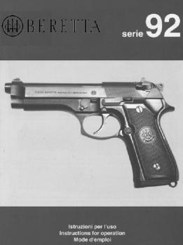 Beretta Serie 92. Instructions for Operation