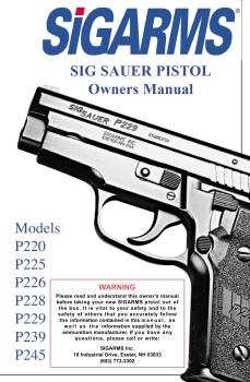 Sig Sauer Pistol. Owners Manual